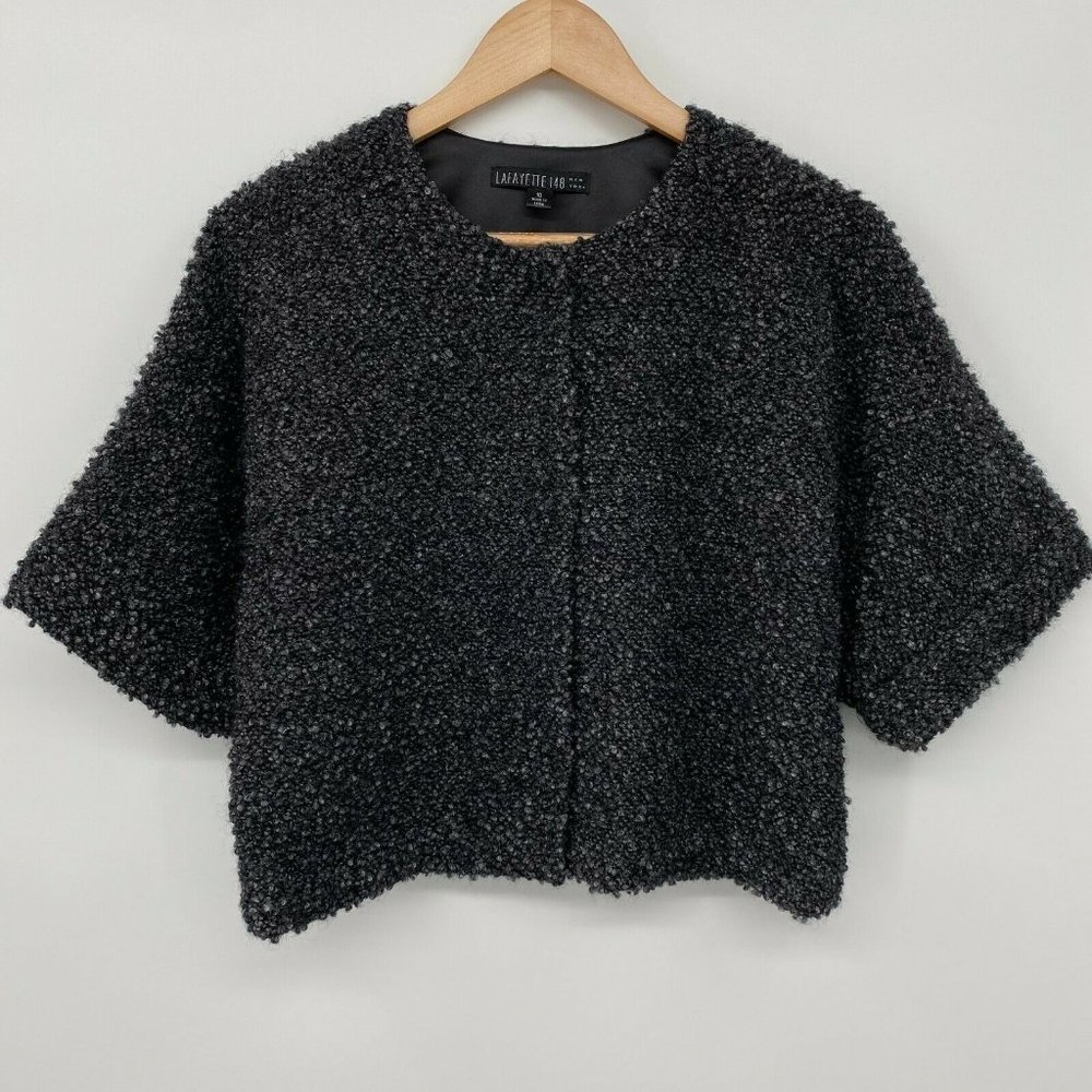 Lafayette 148 New York Charcoal Teddy Jacket